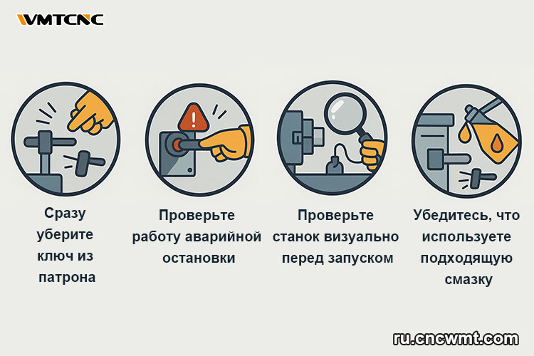 Советы-по-безопасности-при-работе-на-токарном-станке-перед-включением